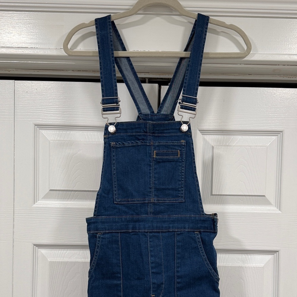 Gap Stretchy Skinny Flare Overalls - Picture 2 of 5